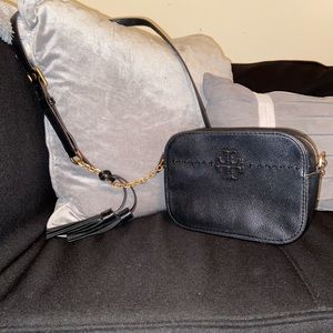 black Tory Burch Cross-body with gold detailing